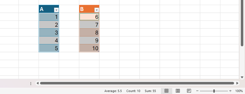 How to do math in Excel without formulas