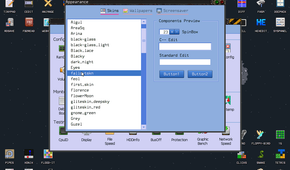 KolibriOS Fallout theme.
