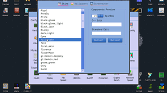 KolibriOS Fallout theme.