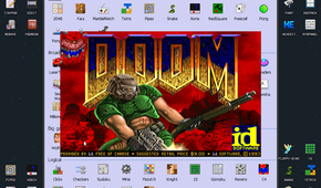 Running Doom on KolibriOS.
