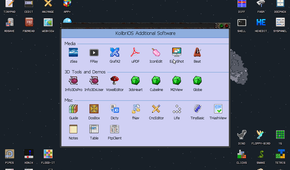 KolibriOS app center.