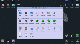 KolibriOS app center.