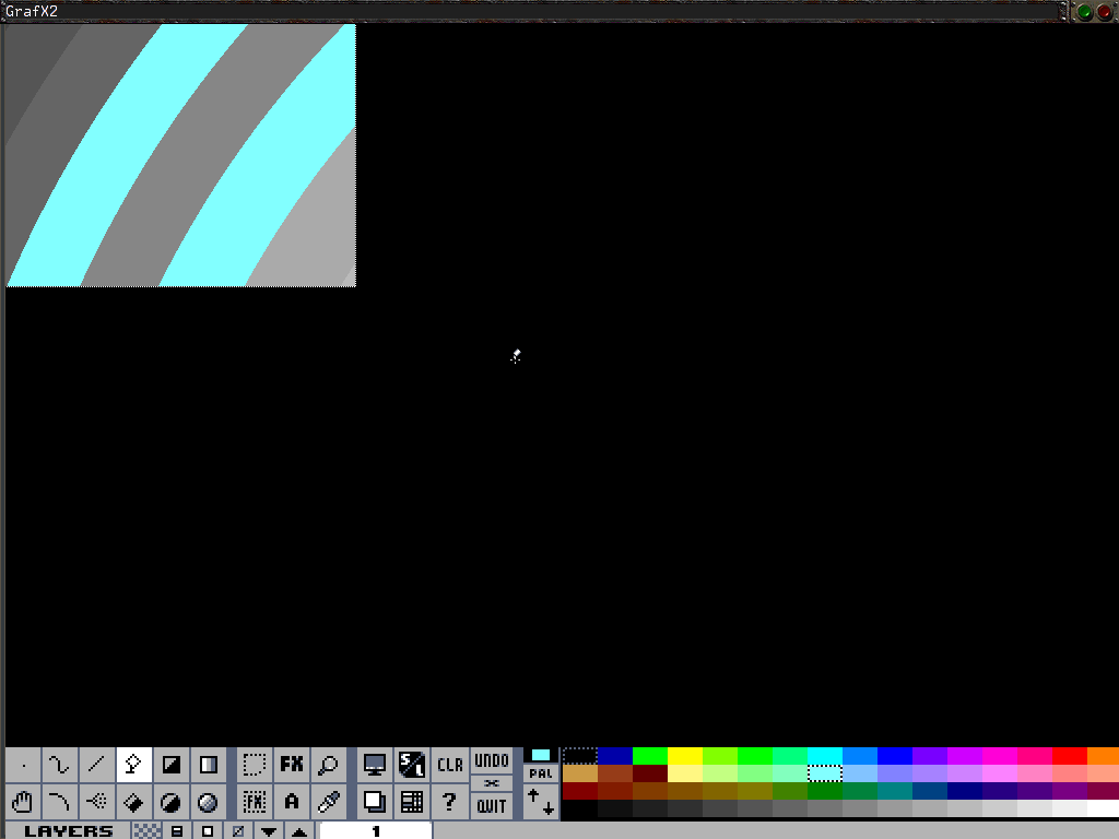 Graphics editor on KolibriOS.