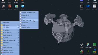 Different KolibriOS demos.