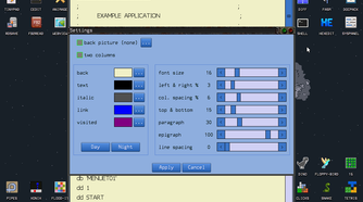 A text previewer on KolibriOS.