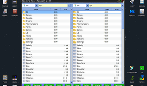 The default file manager on KolibriOS.