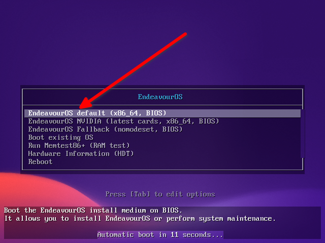 Inicializando em um ambiente Linux ativo.