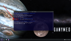 Printing partition details inside the Linux terminal.