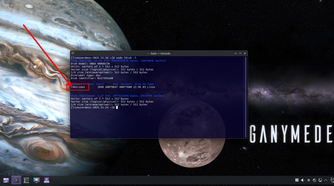 Printing partition details inside the Linux terminal.