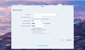 Providing a username and password.