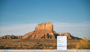 Taskbar right-click menu on ZorinOS.