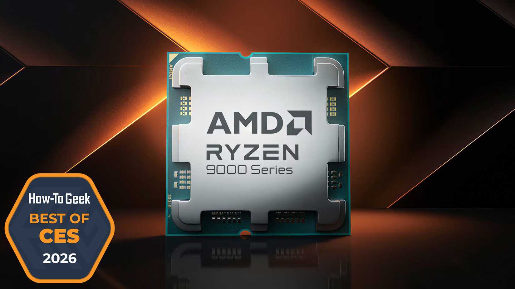 Illustration of the AMD Ryzen 7 9850X3D processor.