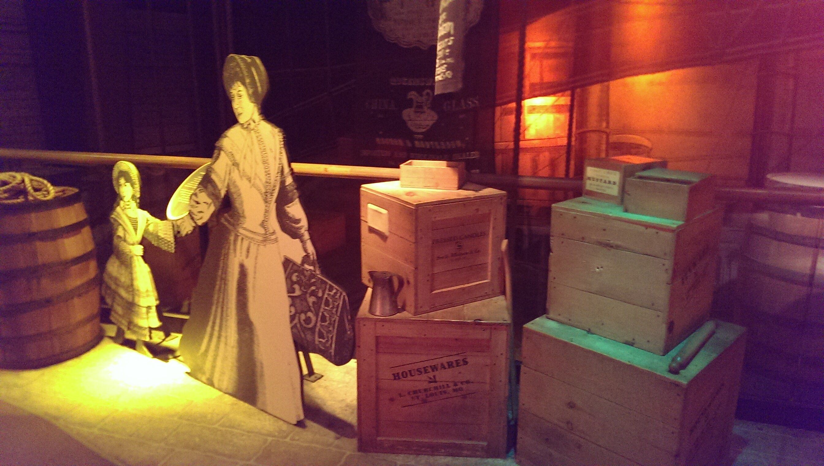 Photo of a museum exhibit with blue tinting from the HTC One M7's 4MP camera. 