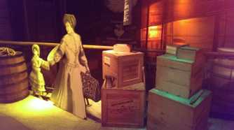 Photo of a museum exhibit with blue tinting from the HTC One M7's 4MP camera.