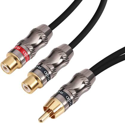 Devinal RCA splitter cable miniature.