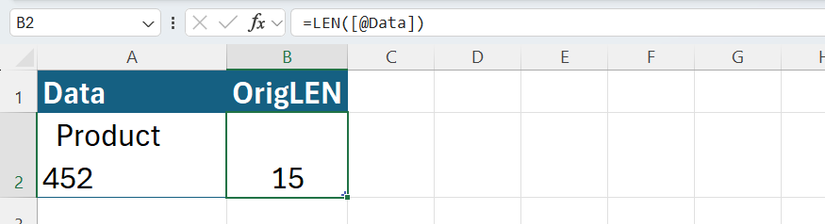 В столбце — код товара; ДЛСТР показывает 15 символов вместо ожидаемых 11.