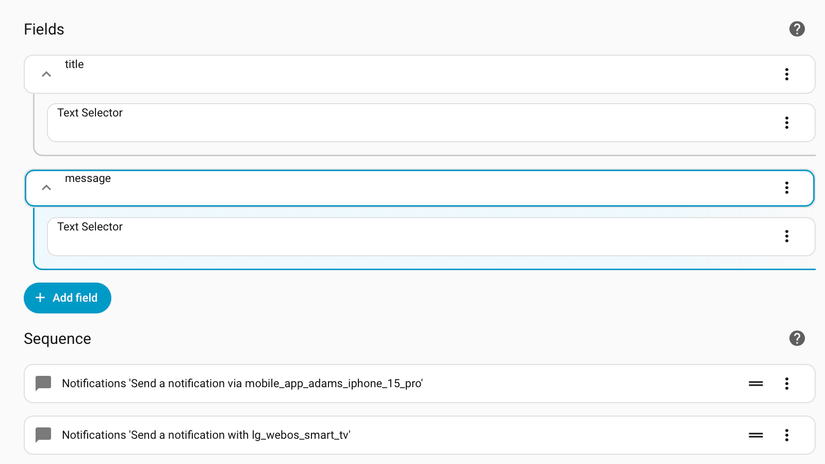 A script in Home Assistant to send notifications to multiple devices.