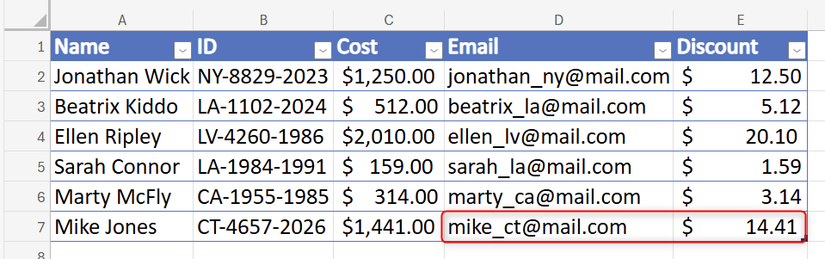 How to use Formula by Example in Excel to generate complex formulas