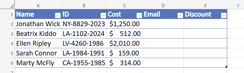 How to use Formula by Example in Excel to generate complex formulas