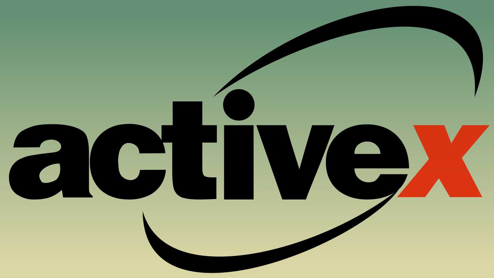 ActiveX logo on a gradiant background