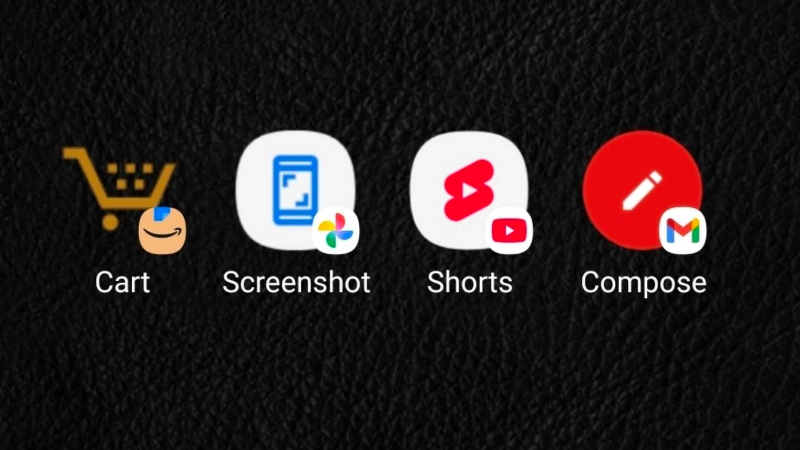 Примеры ярлыков приложений Android