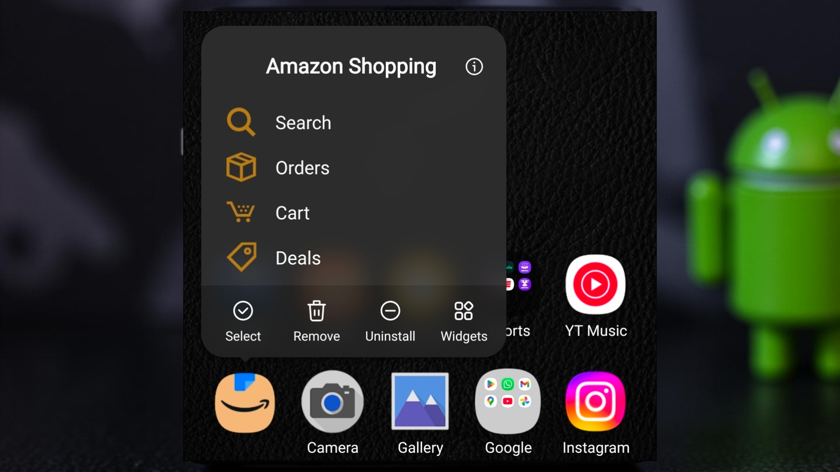 Ярлыки приложений Android в приложении Amazon