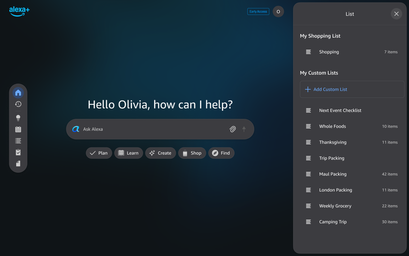 Curated visual reference: Visual Reference: Amazon Alexa Now Has A Real Web App Again