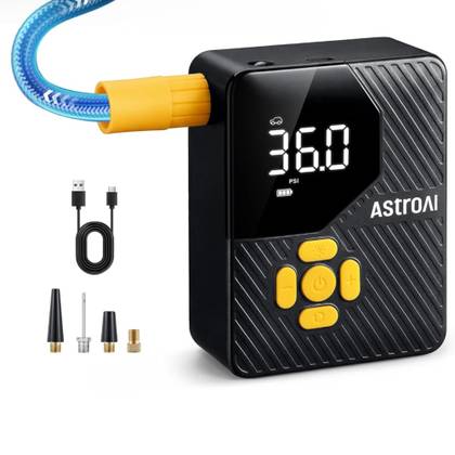 AstroAI Battery-powered Tire Inflator.