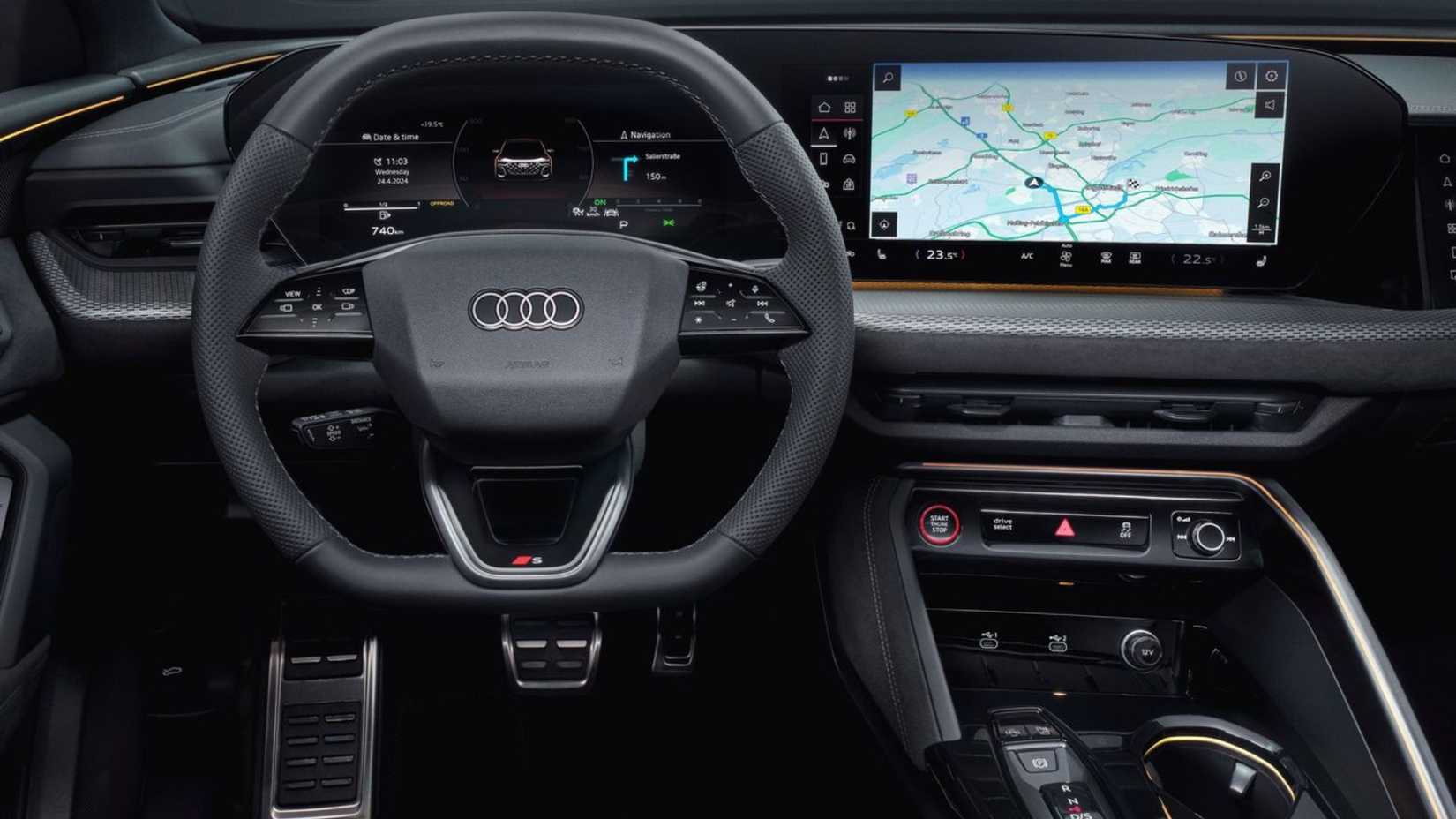Салон Audi Q5 2025 года.