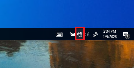 A screenshot of Windows 10 Sandbox with networking disabled.