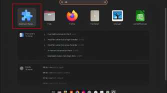 GNOME Extensions Manager on the App Grid