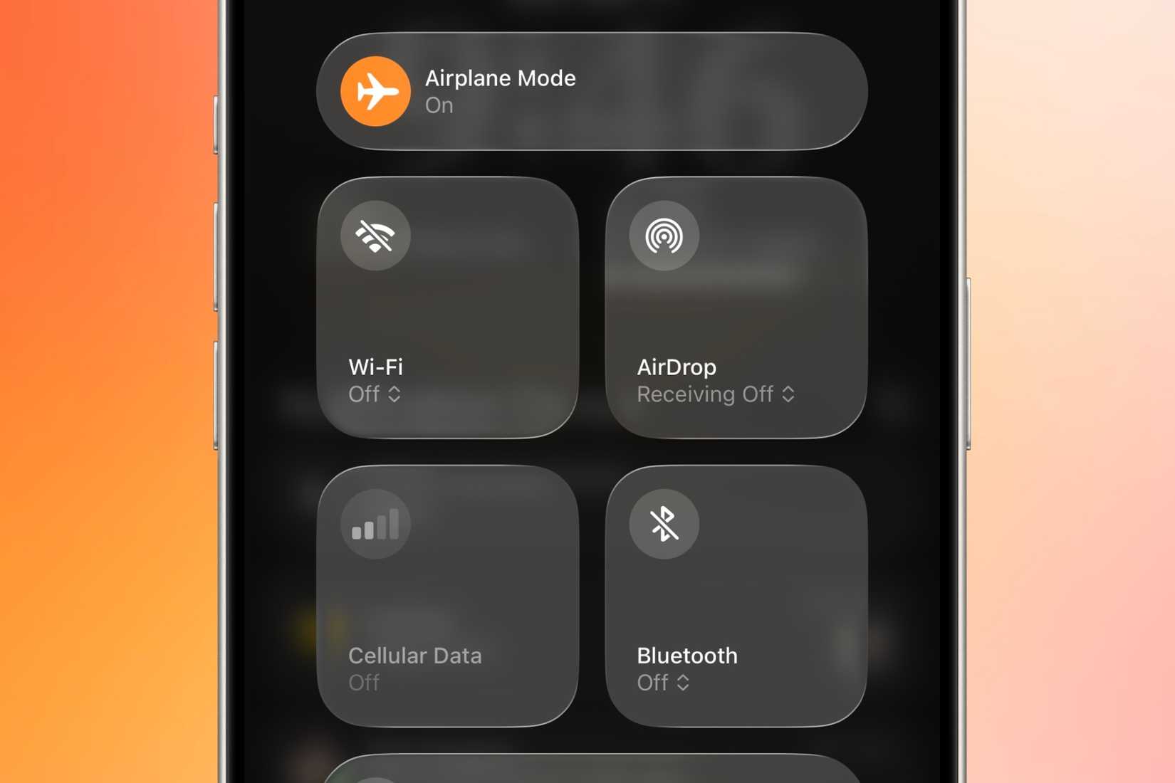 Forget "Do Not Disturb"—I use this ancient phone toggle instead 4 Airplane mode is enabled on an iPhone with Liquid Glass.