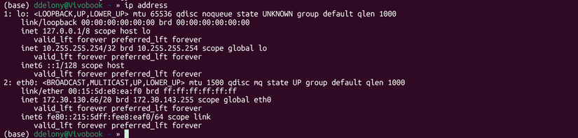 Windows Networking Commands in Linux: Essential Equivalents and WSL Integration 7 IP address command in the WSL terminal.