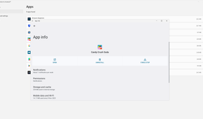 Uninstalling an app using WSA.