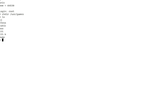 A list of available games in Unix V4.