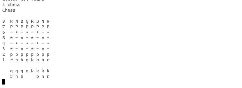 Playing chess against the computer in UNIX V4.