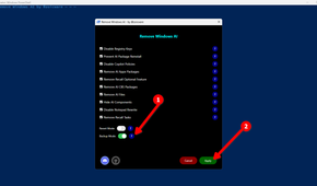Script that removes Windows AI components.
