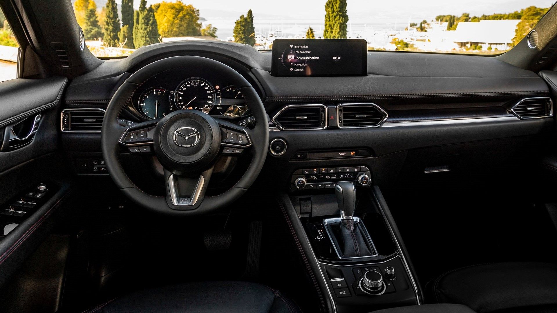Interior shot of the dashboard in a 2023 Mazda CX-5