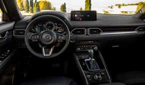 Interior shot of the dashboard in a 2023 Mazda CX-5