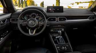 Interior shot of the dashboard in a 2023 Mazda CX-5