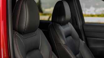 Close up of the front seats in a 2023 Mazda CX-5