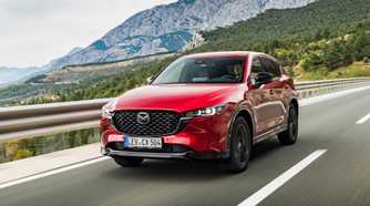 Front 3/4 shot of a 2023 Mazda CX-5