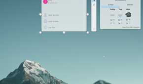 Moving desktop Widget to any part of the desktop