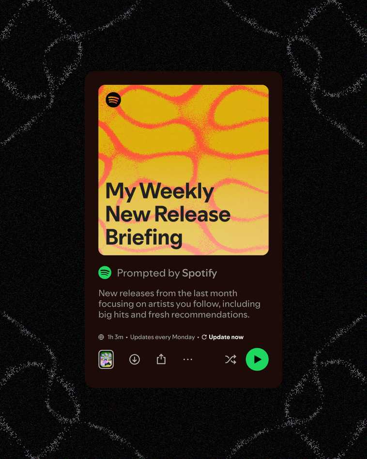 Updated Every Week Spotify is letting you control the algorithm with new Prompted Playlists