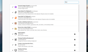 Nemo Actions in Cinnamon Control Center.