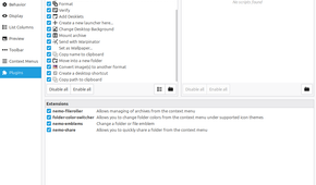 Nemo Actions plugins.
