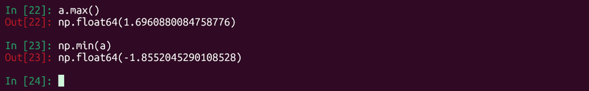 NumPy max для случайного массива.