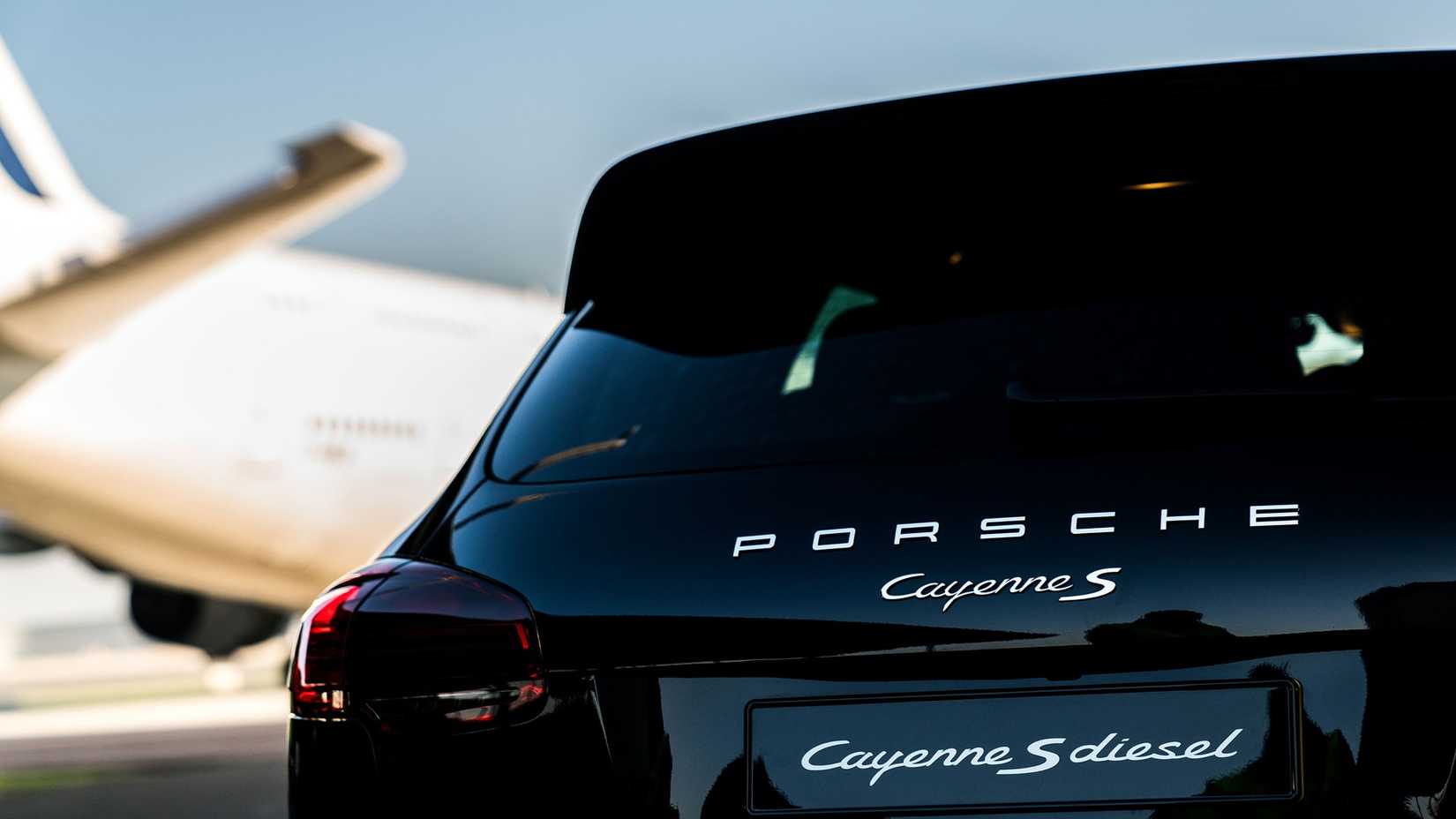 Porsche Cayenne S Diesel at the airport