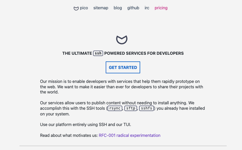 This SSH service offers free static hosting and more