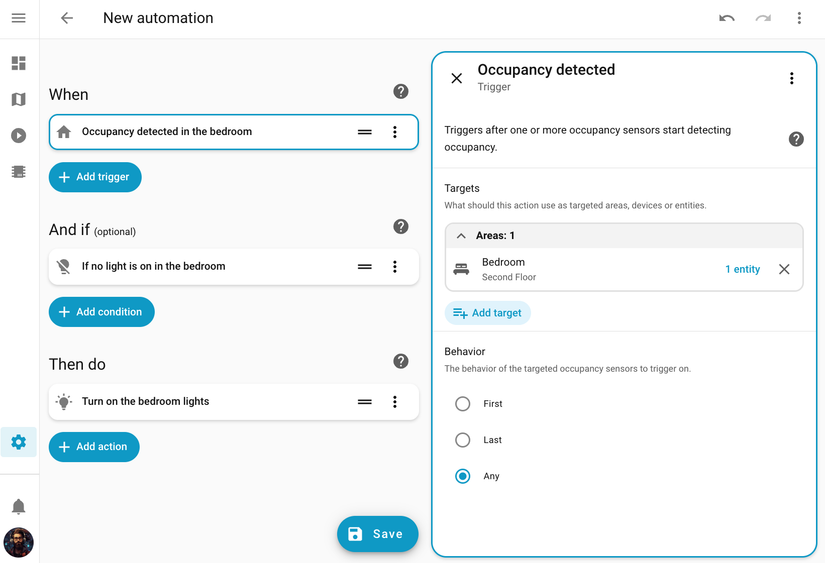 Setting up triggers in a Home Assistant automation